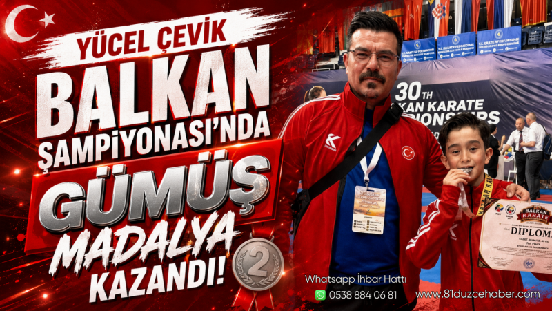 Yücel Çevik Balkan Şampiyonası'nda Gümüş Madalya Kazandı