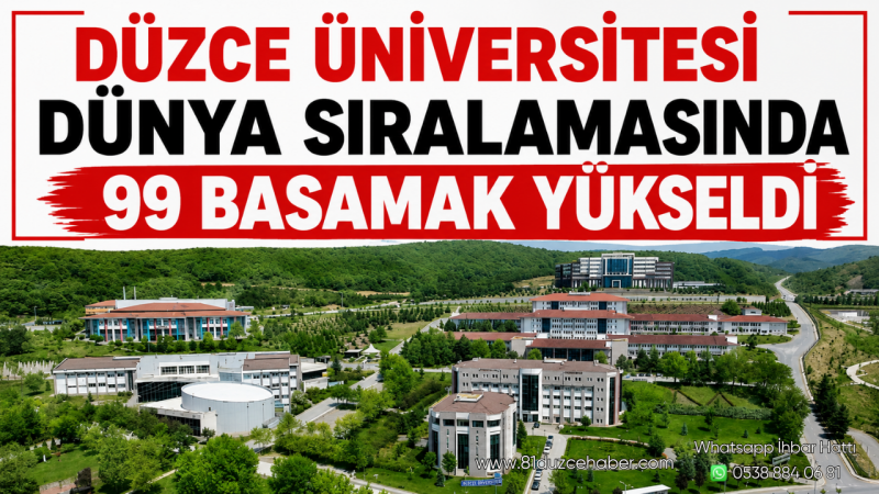 Düzce Üniversitesi Dünya Sıralamasında 99 Basamak Yükseldi