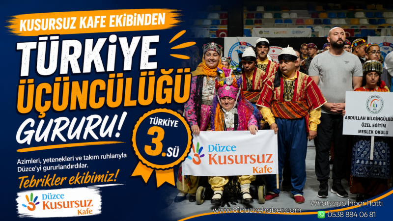 Kusursuz Kafe Ekibinden Türkiye Üçüncülüğü Gururu