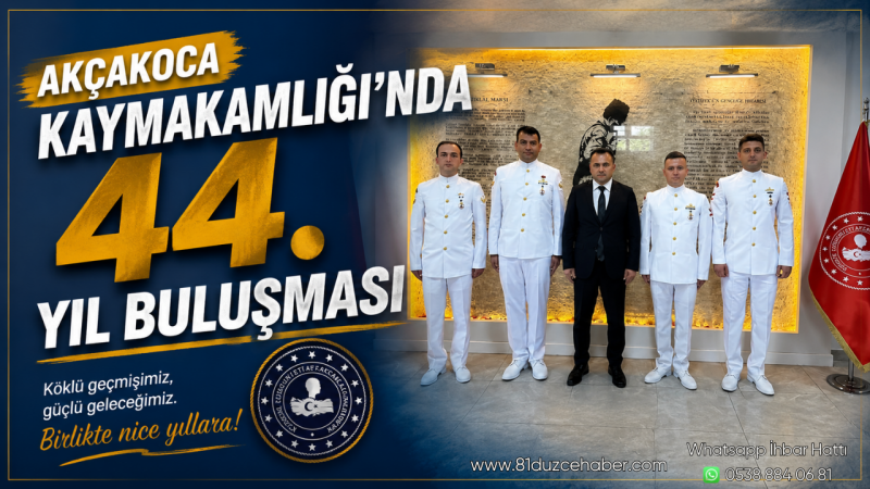 Akçakoca Kaymakamlığı’nda 44. Yıl Buluşması