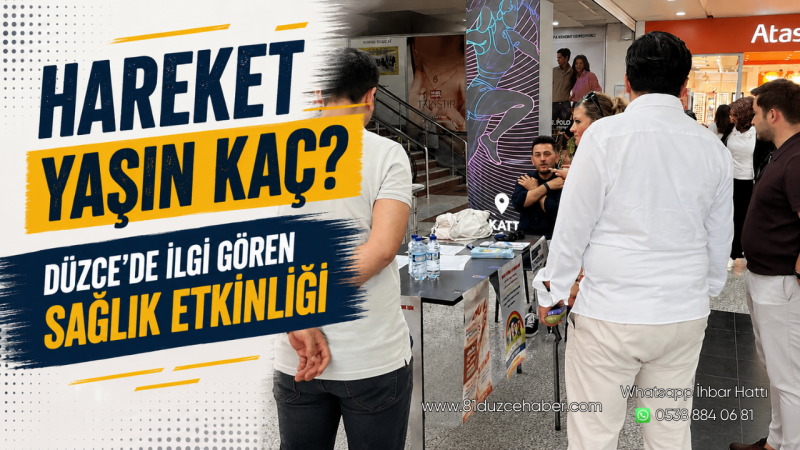 Hareket Yaşın Kaç? Düzce’de İlgi Gören Sağlık Etkinliği