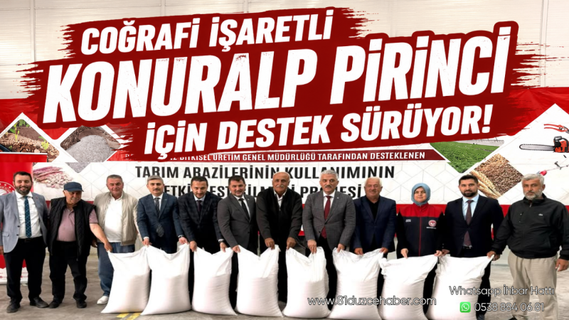 Coğrafi İşaretli Konuralp Pirinci İçin Destek Sürüyor