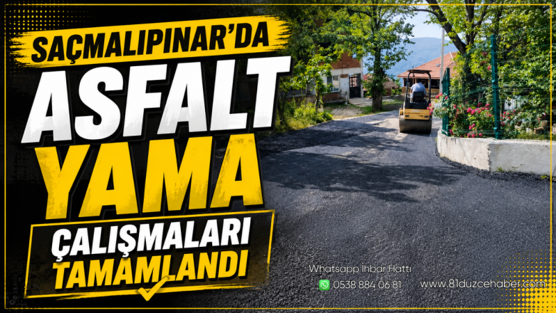 Saçmalıpınar’da Asfalt Yama Çalışmaları Tamamlandı