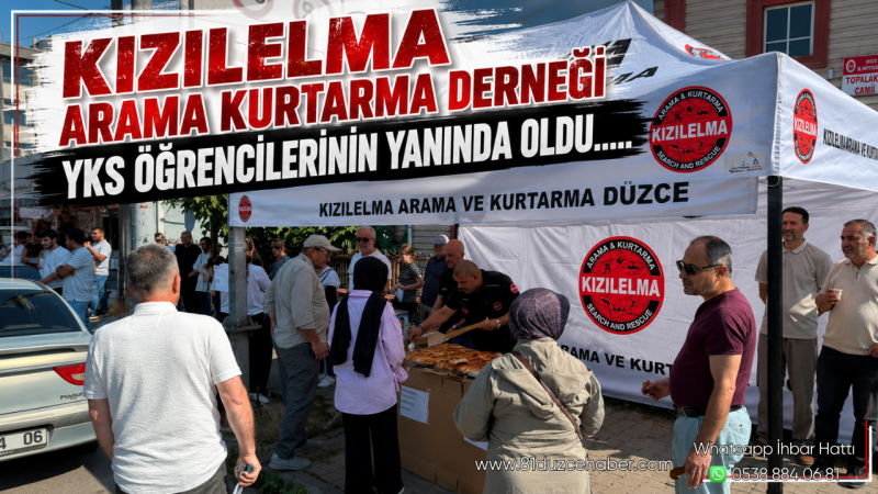 Kızılelma Arama Kurtarma Derneği YKS Öğrencilerinin Yanında Oldu