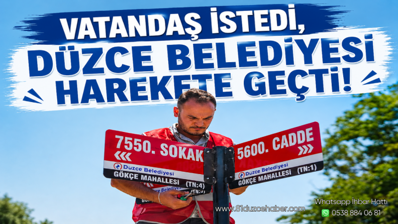 Vatandaş İstedi, Düzce Belediyesi Harekete Geçti