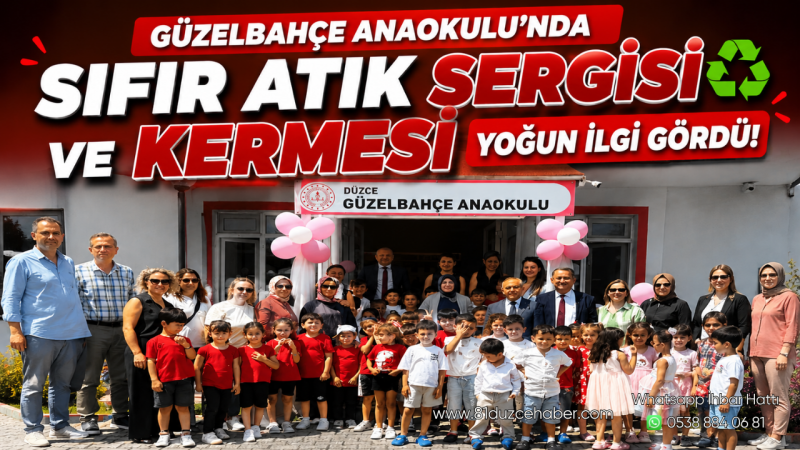 Güzelbahçe Anaokulu’nda Sıfır Atık Sergisi ve Kermesi Yoğun İlgi Gördü