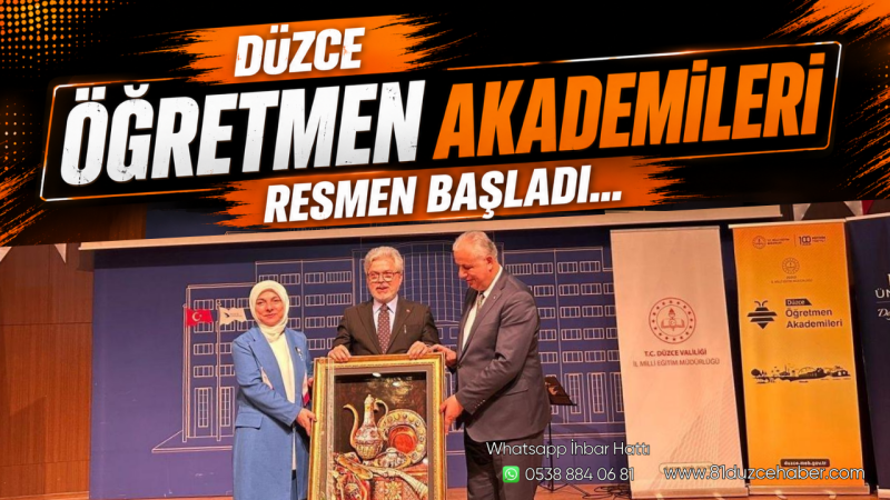 Düzce Öğretmen Akademileri Resmen Başladı