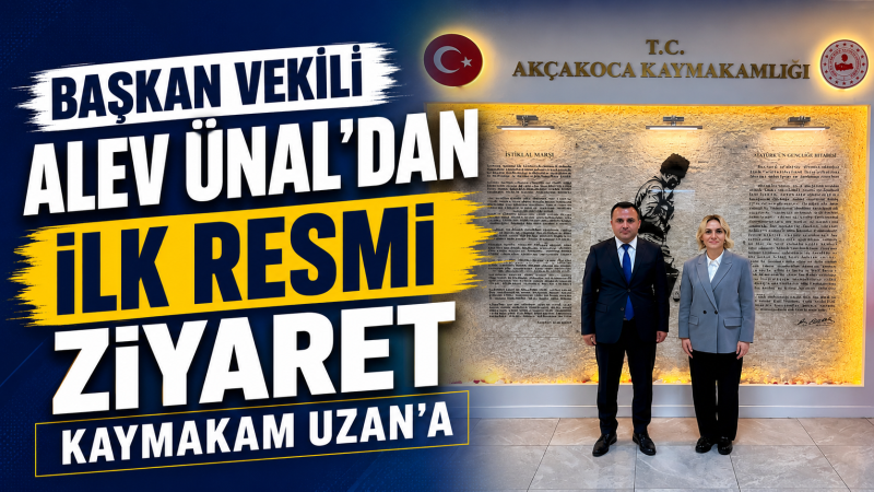 Başkan Vekili Alev Ünal’dan İlk Resmi Ziyaret Kaymakam Uzan’a