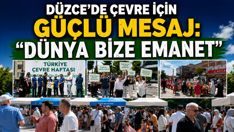 Düzce’de Çevre İçin Güçlü Mesaj: “Dünya Bize Emanet”