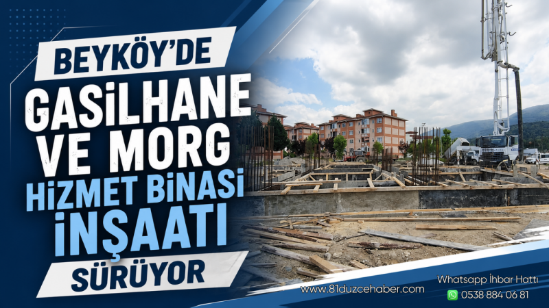 Beyköy'de Gasilhane Ve Morg Hizmet Binası İnşaatı Sürüyor