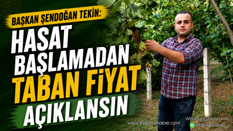 Başkan Şendoğan Tekin: 