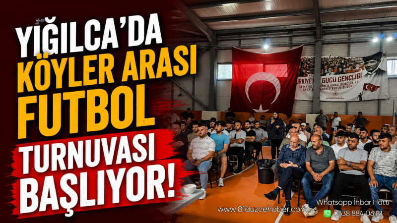 Yığılca'da Köyler Arası Futbol Turnuvası Başlıyor