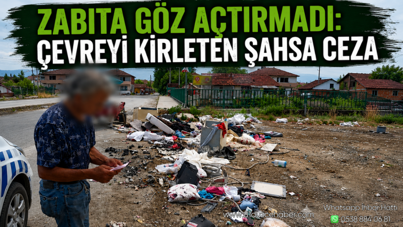 Zabıta Göz Açtırmadı: Çevreyi Kirleten Şahsa Ceza