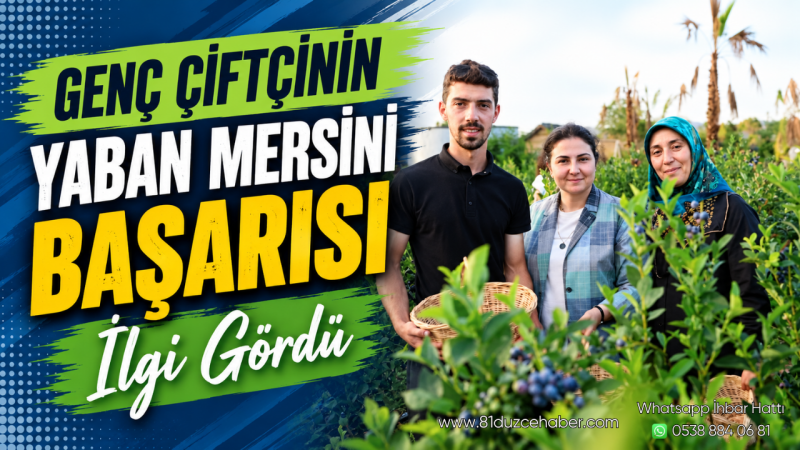Genç Çiftçinin Yaban Mersini Başarısı İlgi Gördü