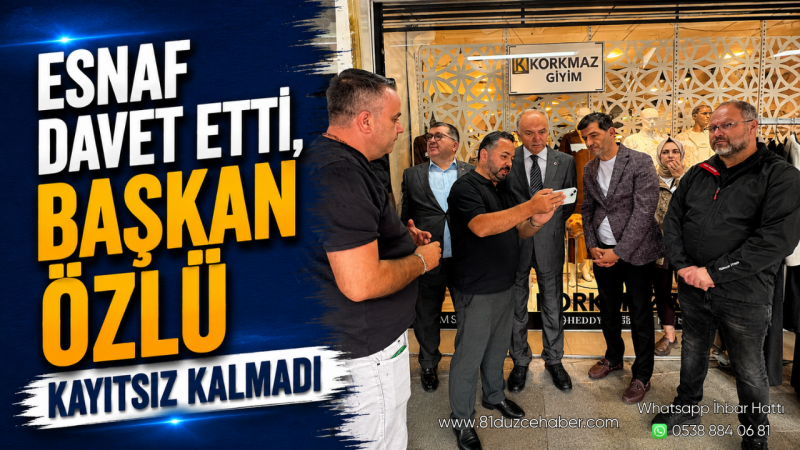 Esnaf Davet Etti, Başkan Özlü Kayıtsız Kalmadı