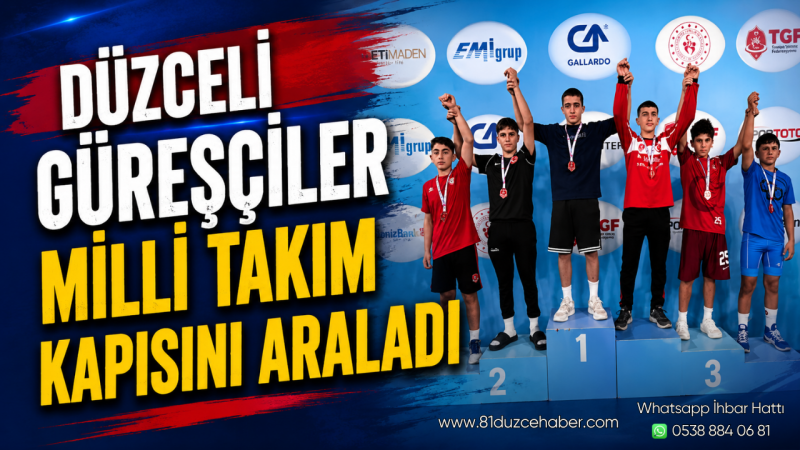 Düzceli Güreşçiler Milli Takım Kapısını Araladı