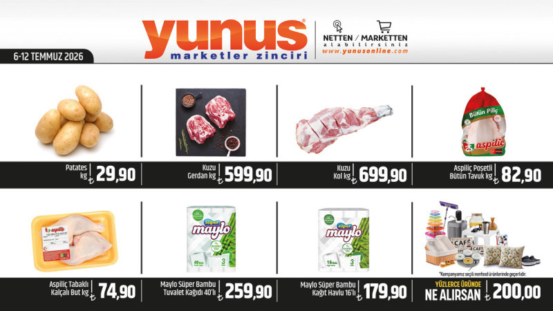 YUNUS MARKET - 6-12 TEMMUZ 2026
