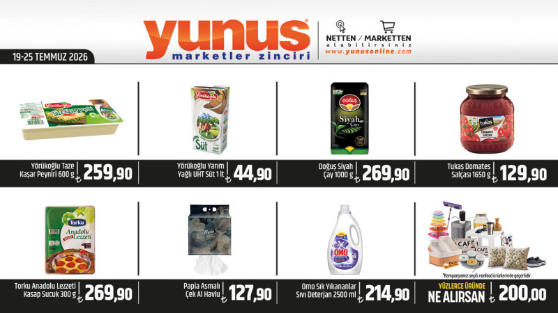 YUNUS MARKET 19 - 25 Temmuz 2026
