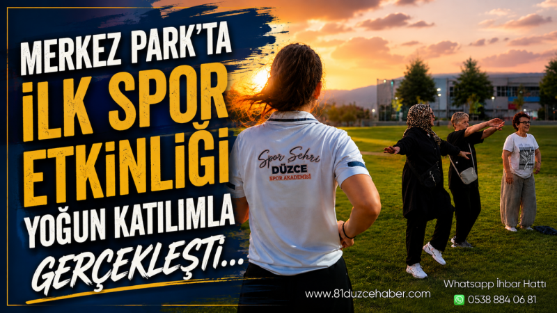 Merkez Park'ta İlk Spor Etkinliği Yoğun Katılımla Gerçekleşti