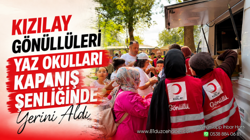 Kızılay Gönüllüleri Yaz Okulları Kapanış Şenliğinde Yerini Aldı