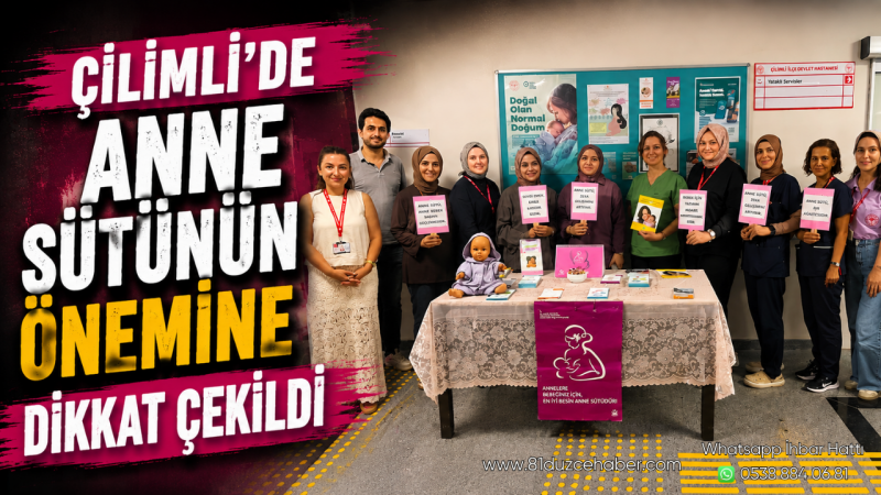 Çilimli’de Anne Sütünün Önemine Dikkat Çekildi