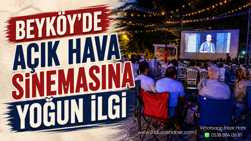 Beyköy’de Açık Hava Sinemasına Yoğun İlgi