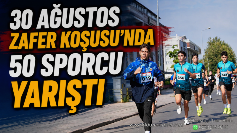 30 Ağustos Zafer Koşusu’nda 50 Sporcu Yarıştı