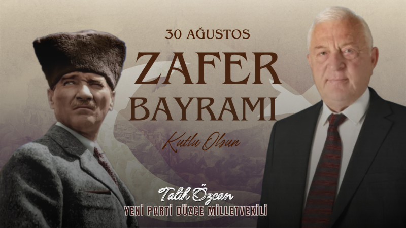 TALİH ÖZCAN 30 AĞUSTOS İLANI