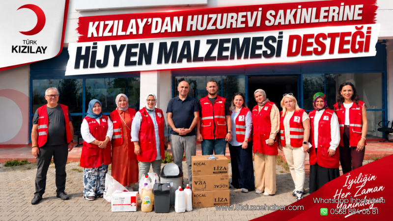 Kızılay’dan Huzurevi Sakinlerine Hijyen Malzemesi Desteği