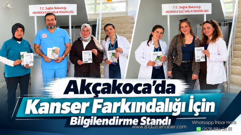 Akçakoca’da Kanser Farkındalığı İçin Bilgilendirme Standı