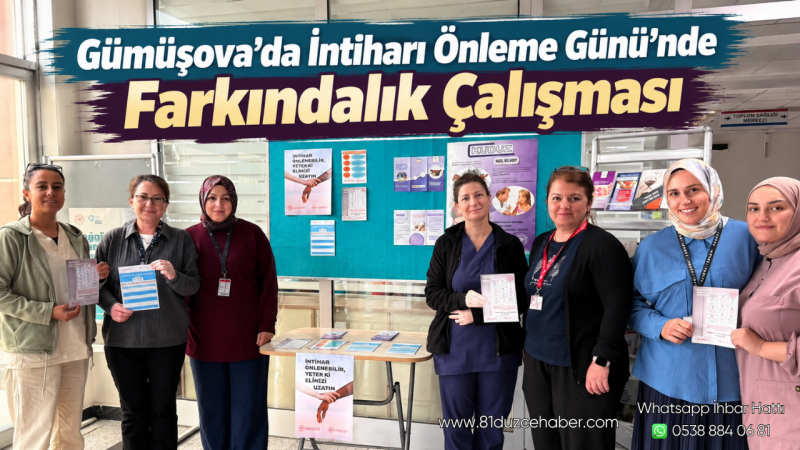 Gümüşova’da İntiharı Önleme Günü’nde Farkındalık Çalışması