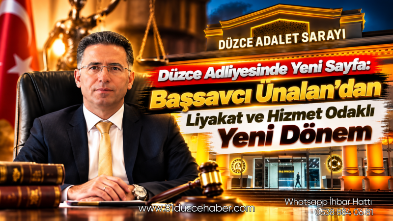 Düzce Adliyesinde Yeni Sayfa: Başsavcı Ünalan’dan Liyakat ve Hizmet Odaklı Yeni Dönem