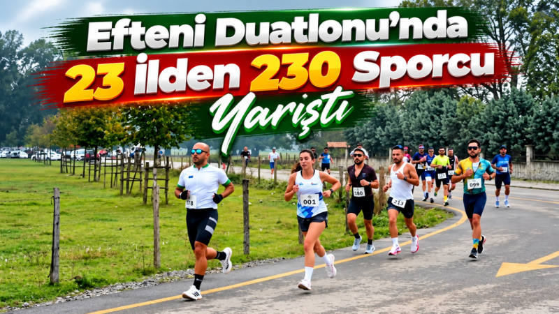 Efteni Duatlonu’nda 23 İlden 230 Sporcu Yarıştı