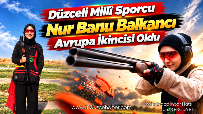 Düzceli Millî Sporcu Nur Banu Balkancı Avrupa İkincisi Oldu