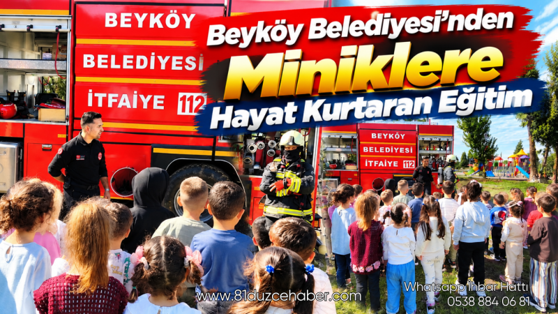 Beyköy Belediyesi’nden Miniklere Hayat Kurtaran Eğitim